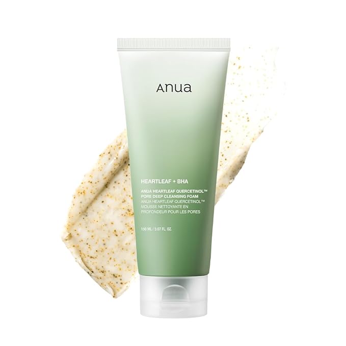 ANUA Heartleaf Quercetinol Pore Deep Cleansing Foam, Facial Cleanser- Double Cleansing for Blackhead Removal