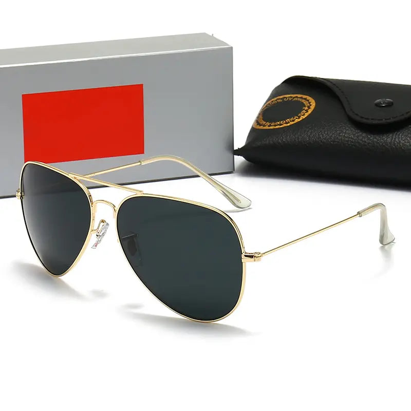 Ray-Ban RB3025 Black Aviator UV400 Polarized Sunglasses G15 Lenses - Unisex