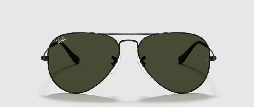 Ray-Ban RB3025 Black Aviator UV400 Polarized Sunglasses G15 Lenses - Unisex