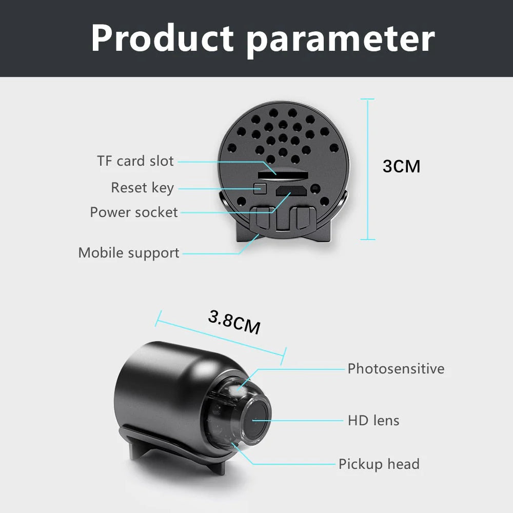 Mini Wireless WiFi Surveillance Camera 1080P HD