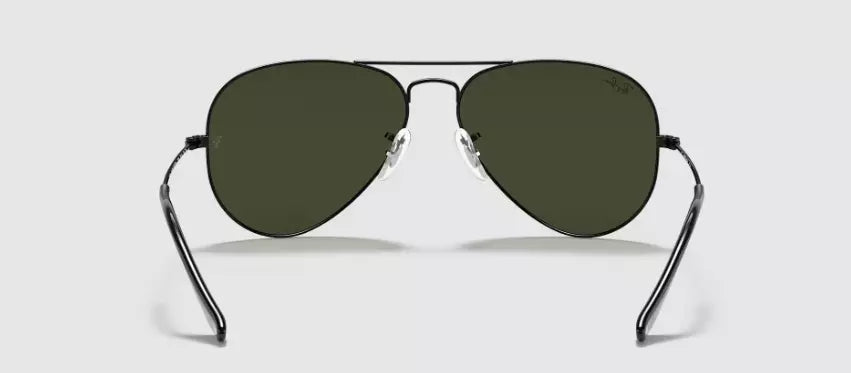 Ray-Ban RB3025 Black Aviator UV400 Polarized Sunglasses G15 Lenses - Unisex