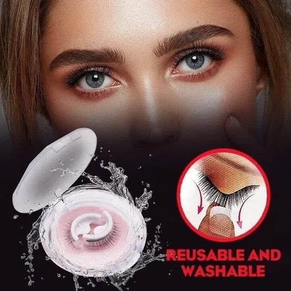REUSABLE SELF-ADHESIVE EYELASHES ( A SET OF 3 PAIRS- 1 Pair Natural, 1 Pair Long & 1 Pair Thick )