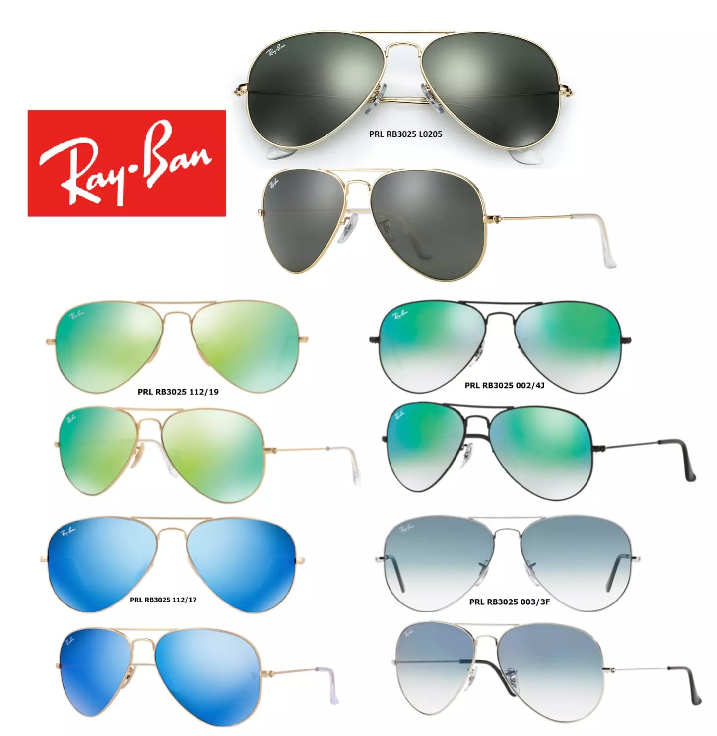 Ray-Ban RB3025 Black Aviator UV400 Polarized Sunglasses G15 Lenses - Unisex