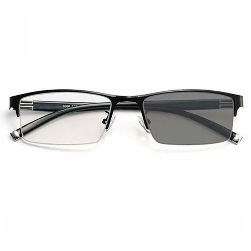 Progressive Photochromic, UV400 Protection & Blue Light Blocking Rimless Sunglasses