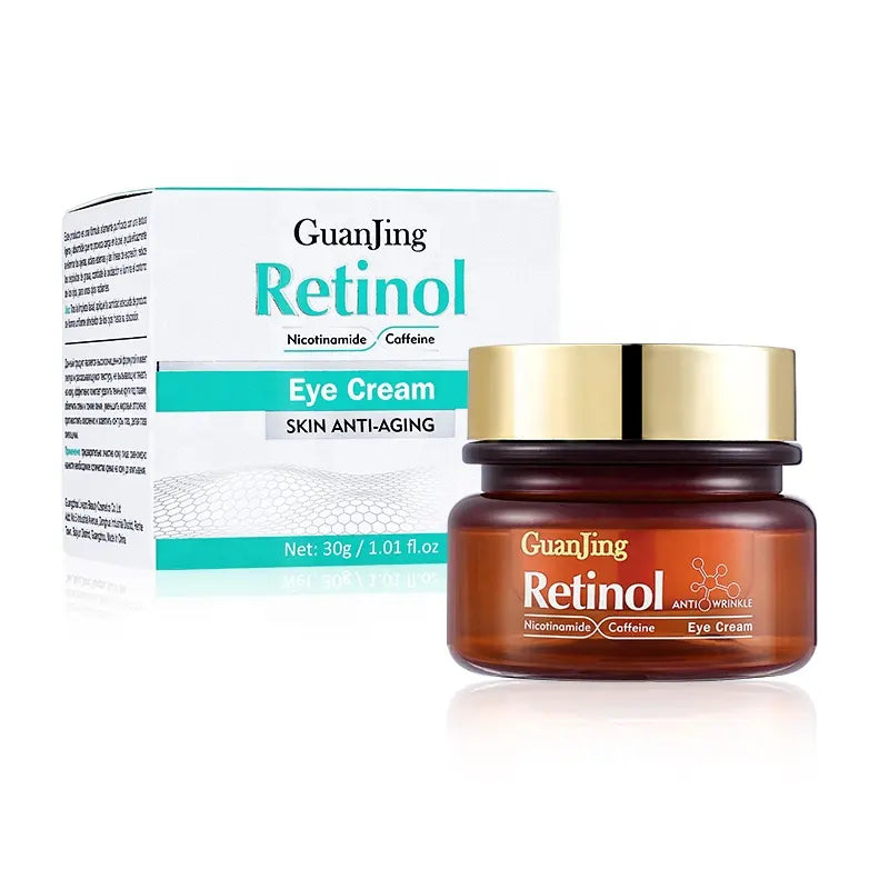 GuanJing Retinol Anti-Wrinkles Eye Cream - Anti-Aging Eye Cream for Bags & Dark Circles Removal - 30g