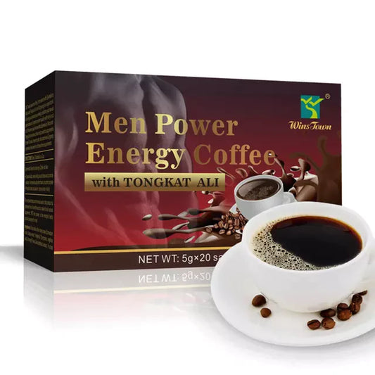 Men Power Energy Coffee with Tongkat Ali | Instant Coffee for Sexual Enhancement, Weak Erection and Premature Ejaculation