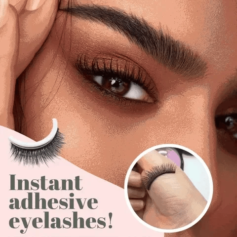 REUSABLE SELF-ADHESIVE EYELASHES ( A SET OF 3 PAIRS- 1 Pair Natural, 1 Pair Long & 1 Pair Thick )