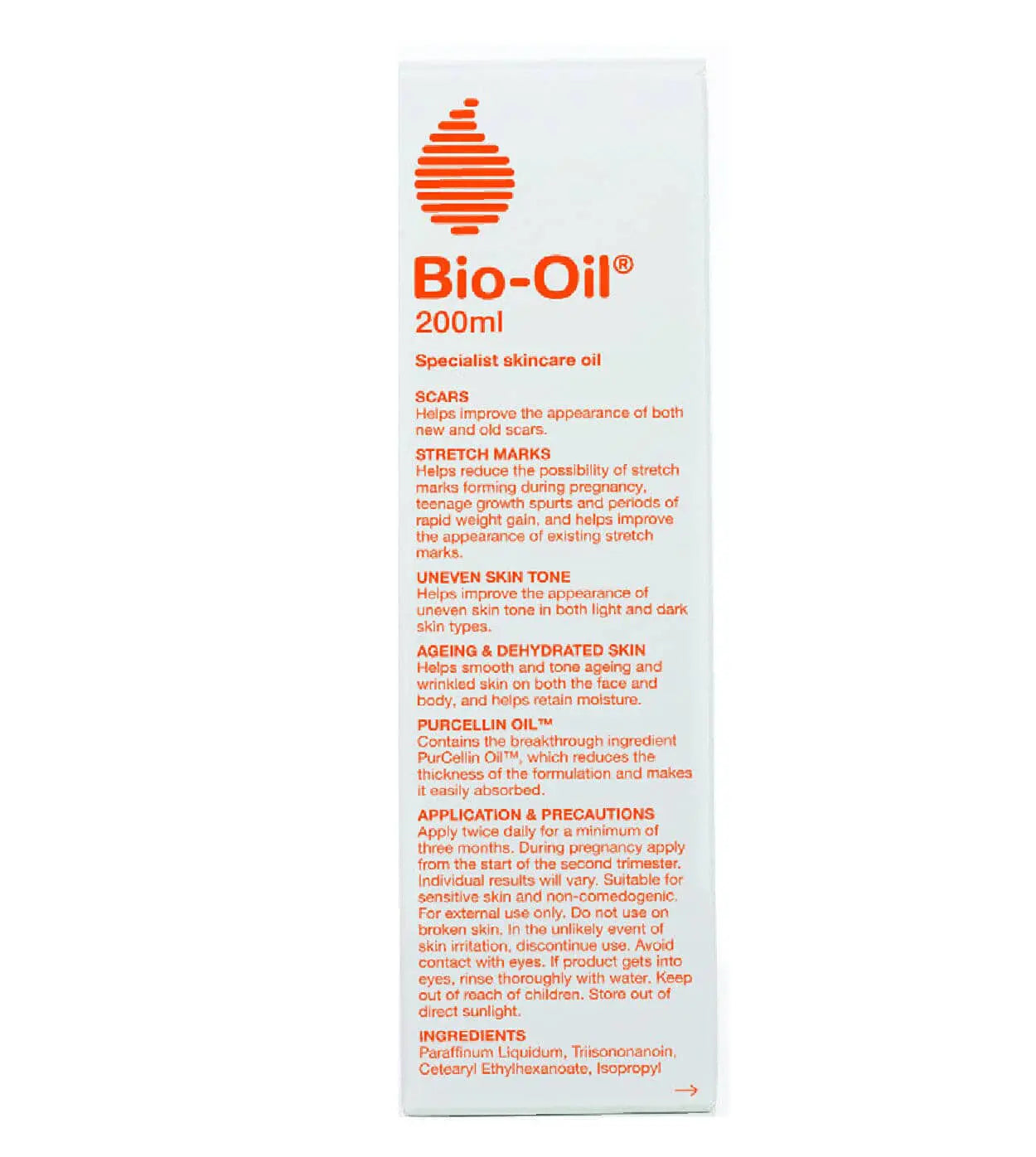 Bio-Oil Skincare Body Oil, Serum for Scars, Stretchmarks, Face Moisturizer Dry Skin, Aging Skin & Uneven Skin Tone; Dermatologist Recommended, All Skin Types, 200mls