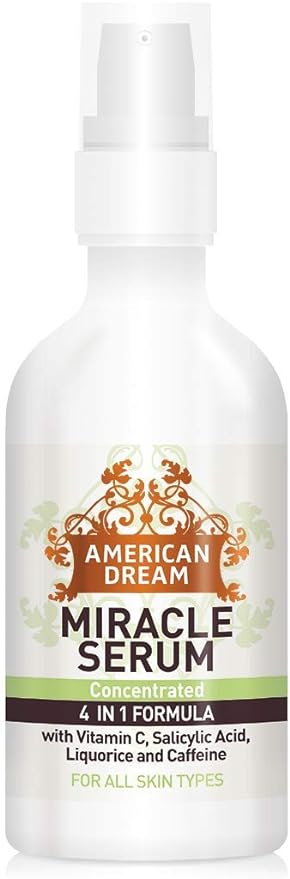 American Dream 4 in 1  Miracle Serum | Concentrated Formula for face & body (59mls) - Brightens, Corrects, Smooths & Prevents