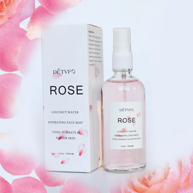 Rose Water Hydrating Facial Toner Mist for Dewy & Radiant Skin, 100% Vegan, Refreshing, Conditioning & Soothing