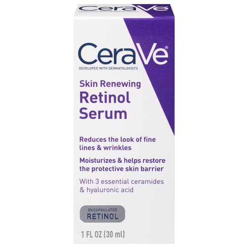 CeraVe Anti Aging Retinol Serum | Cream Serum for Smoothing Fine Lines and Skin Brightening | With Retinol, Hyaluronic Acid, Niacinamide, and Ceramides