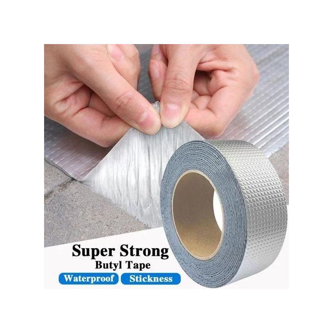 Butyl Waterproof Tape - Multi-function Repair Leak Proof Seal Tape for Pipes Leak, Surface Crack, Roof, Windows, etc - ( 5cm x 5M )