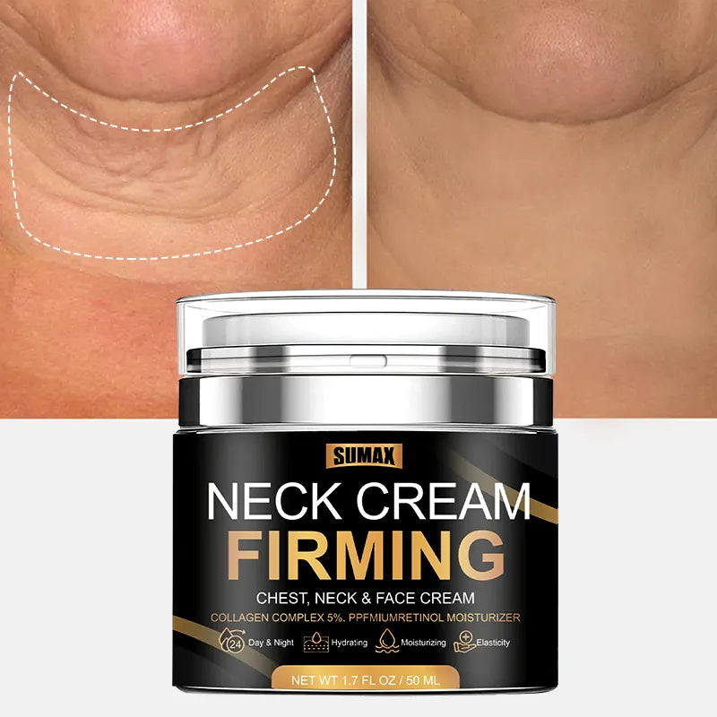 Neck Firming Cream - Anti-Wrinkle Cream Day & Night for Face, Neck & Chest Cream - Moisturizing, Lifting & Hydrating - 50g