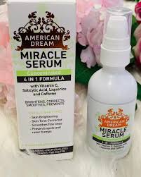 American Dream 4 in 1  Miracle Serum | Concentrated Formula for face & body (59mls) - Brightens, Corrects, Smooths & Prevents