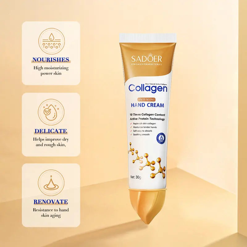 Sadoer Collagen Hands Cream | Anti-Aging Hands Cream For Younger Looking Hands ( 30g )