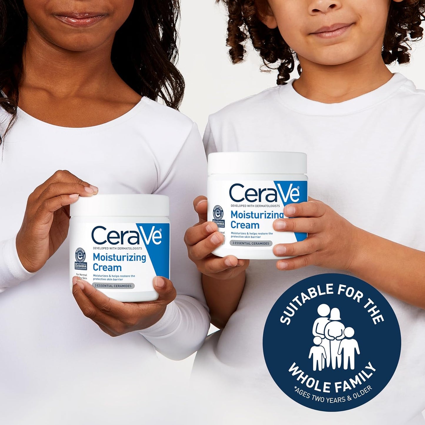 CeraVe Moisturizing Cream(454g) |Body & Face Moisturizer for Dry Skin| Body Cream with Hyaluronic Acid and Ceramides | Fragrance Free