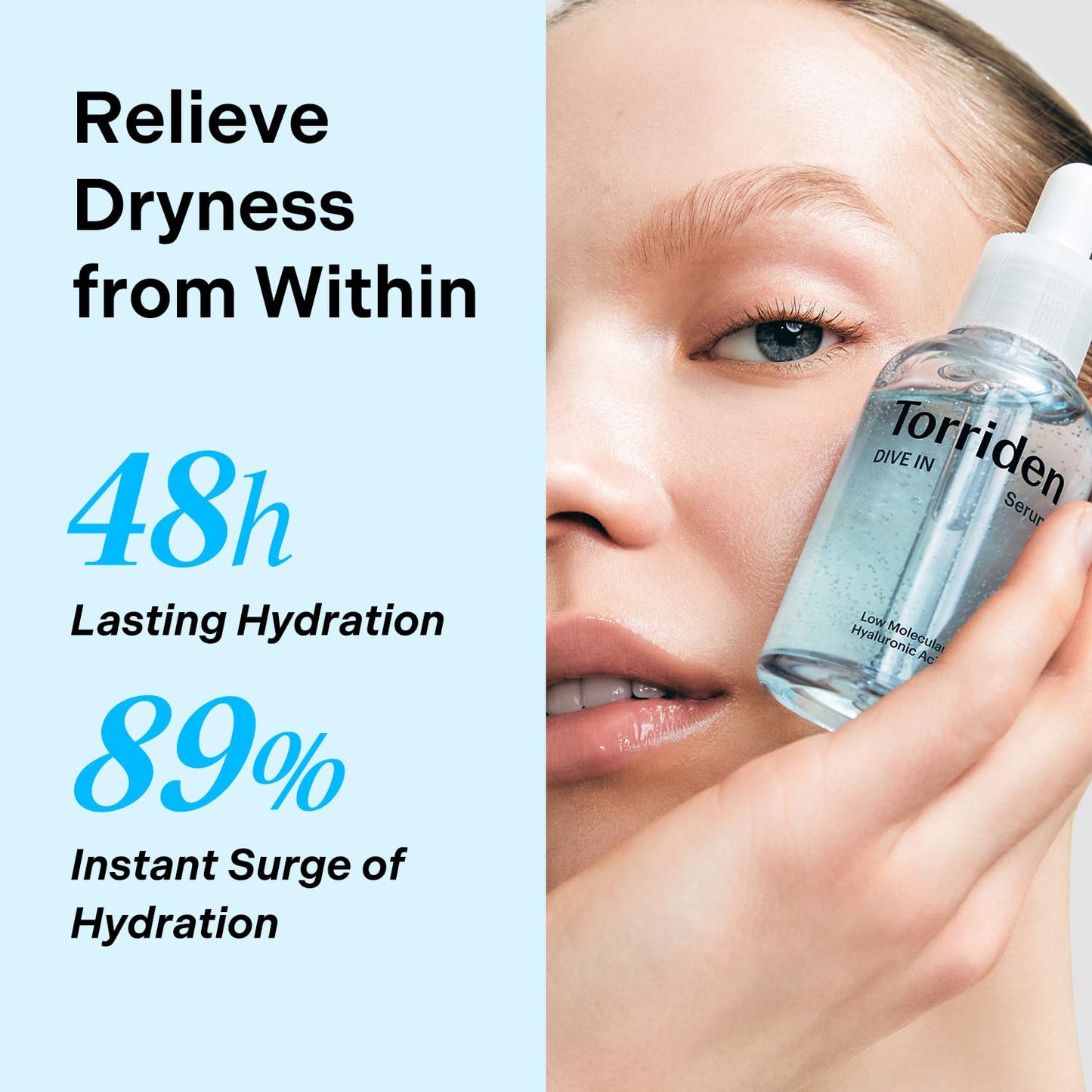 Torriden DIVE IN Hyaluronic Acid Serum | Deep Hydration to Get Glow Skin | Hyaluronic Acid, Panthenol & Allantoin