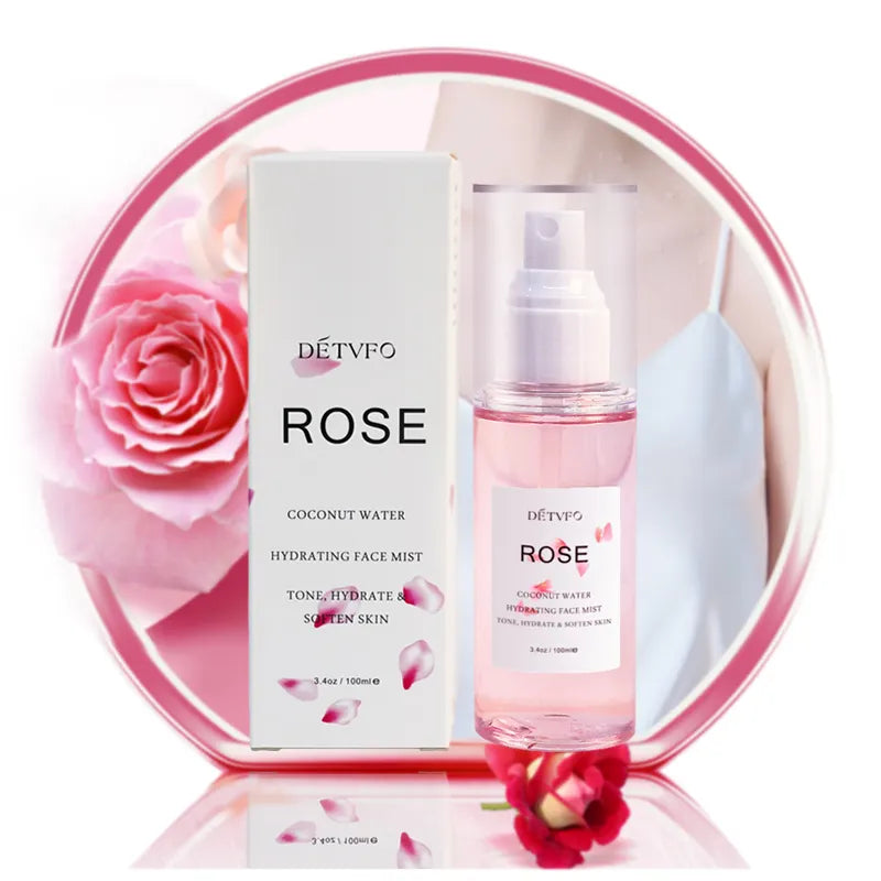 Rose Water Hydrating Facial Toner Mist for Dewy & Radiant Skin, 100% Vegan, Refreshing, Conditioning & Soothing