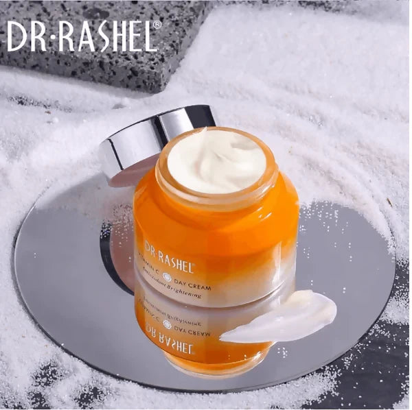 Dr. Rashel Vitamin C & Retinol Cream - Day & Night Cream Combo -Daytime Brightening & Night-time Anti-Aging Cream (Pack of 2, 50g Each)