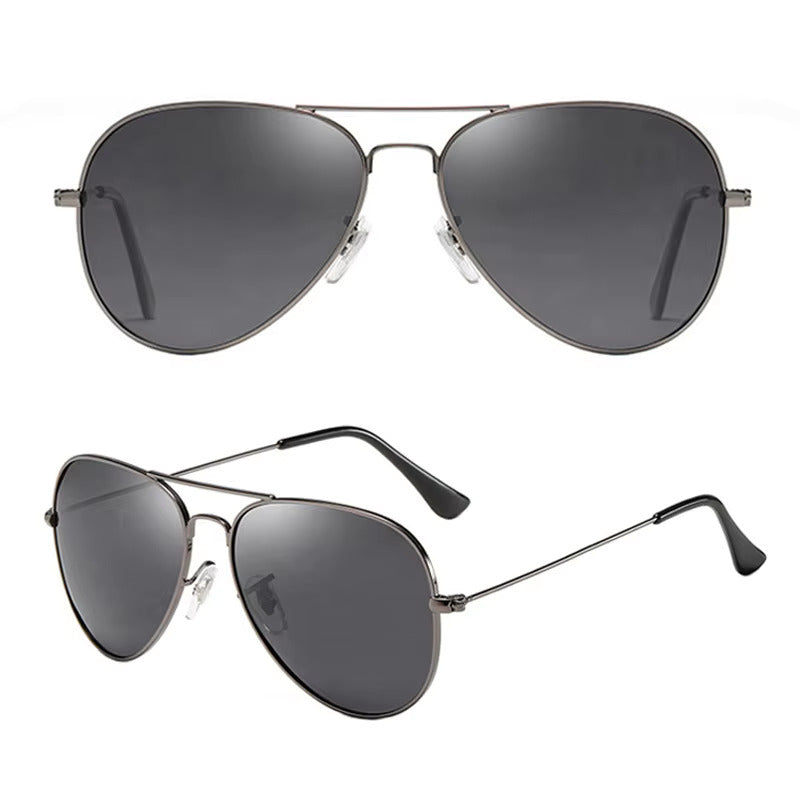 Classic Aviator Metal Frame Sunglasses - Polarized UV400 Protection Driving Sunglasses - Unisex