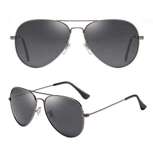 Classic Aviator Metal Frame Sunglasses - Polarized UV400 Protection Driving Sunglasses - Unisex
