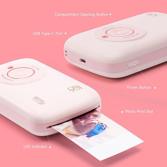 Portable Bluetooth Instant Mini Color Photo Printer