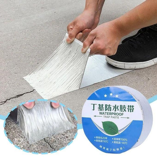Butyl Waterproof Tape - Multi-function Repair Leak Proof Seal Tape for Pipes Leak, Surface Crack, Roof, Windows, etc - ( 5cm x 5M )