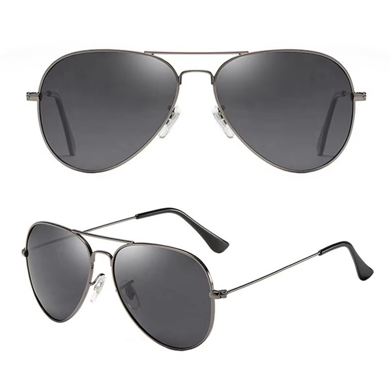 Classic Aviator Metal Frame Sunglasses - Polarized UV400 Protection Driving Sunglasses - Unisex