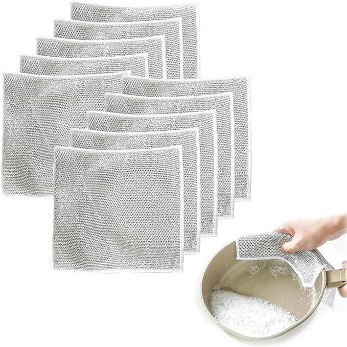 Multipurpose Wire Miracle Cleaning Cloths - 20 PCS