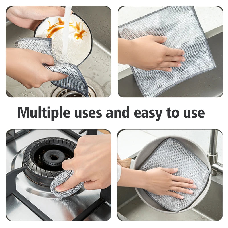 Multipurpose Wire Miracle Cleaning Cloths - 20 PCS