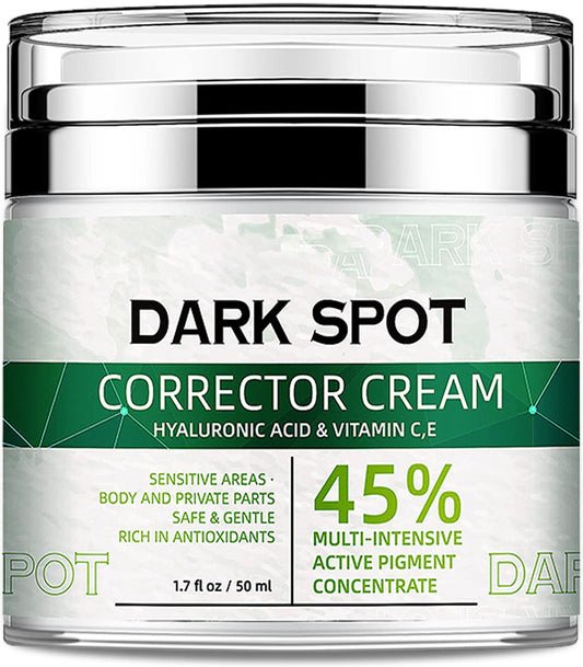 Dark Spot Remover Cream for Pimples, Sun Spot, Melasma, Freckle, Hyperpigmentation, Age spot Removal for Women and Men