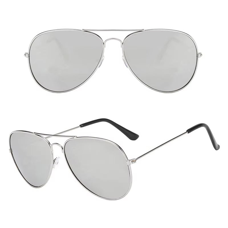Classic Aviator Metal Frame Sunglasses - Polarized UV400 Protection Driving Sunglasses - Unisex